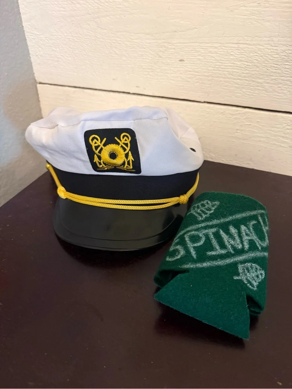 ⚓ Popeye The Sailor Man Hat & Spinach Koozie Halloween Costume Props